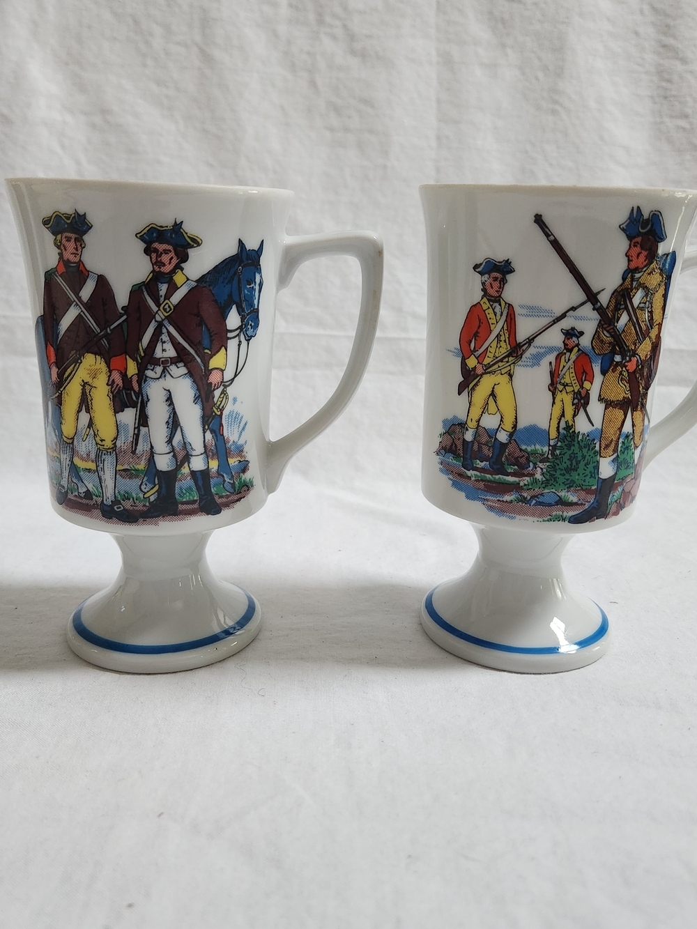 Fred Roberts Revolutionary War Soldiers Irish Coffee Mugs